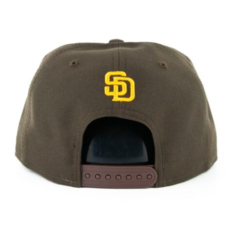New Era 9Fifty San Diego Padres X Disney Hands Snapback Hat Dark Brown