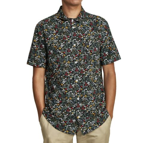 RVCA Costello Floral Button-Up T-Shirt