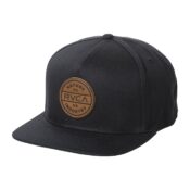 RVCA Stamp Snapback Hat (Navy)-min