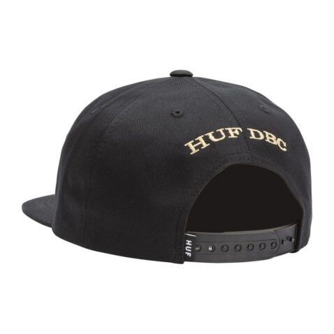 HUF Censored Snapback Hat Black