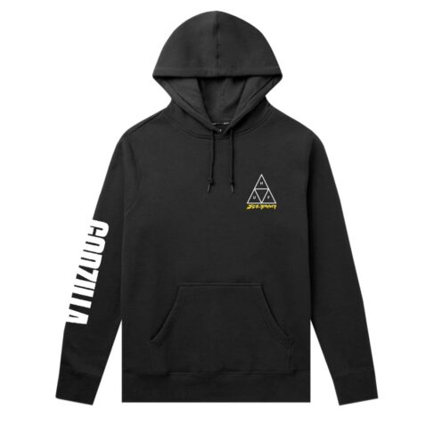 HUF Godzilla Pullover Hooded Sweater Black