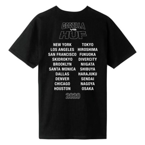 HUF Godzilla Tour T-Shirt Black