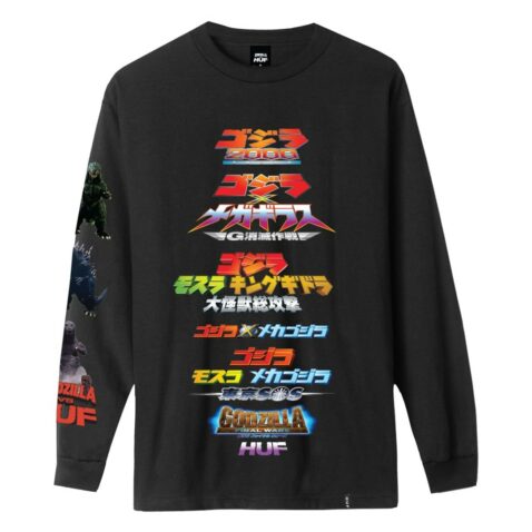 HUF Godzilla Versus Long Sleeve T-Shirt Black