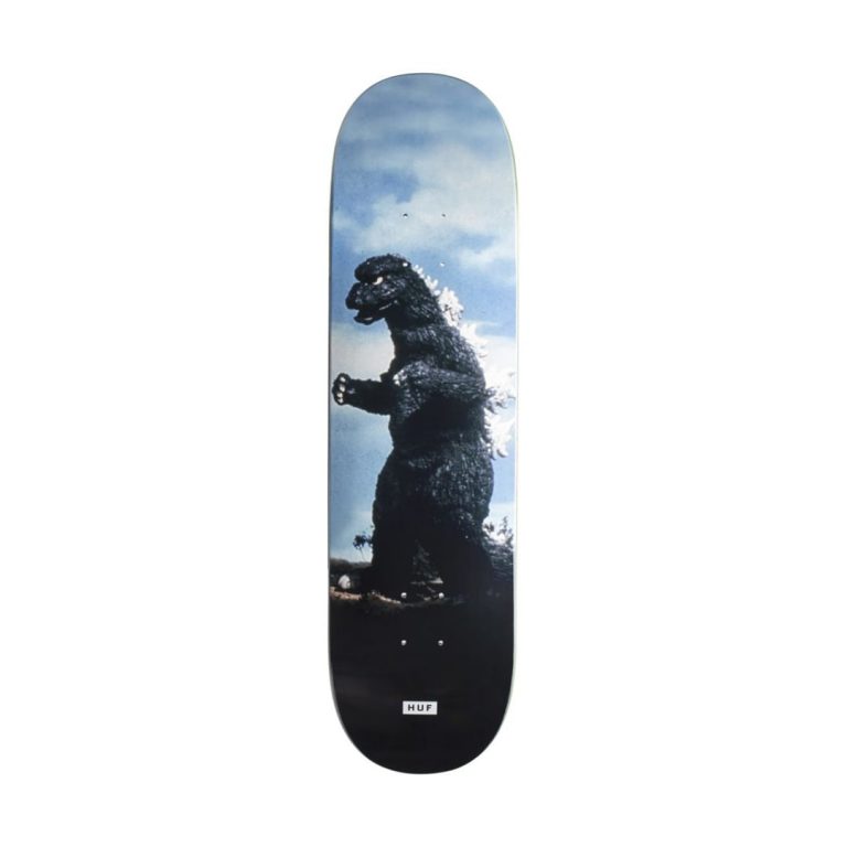 HUF x Godzilla Deck (Black)-min