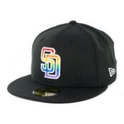 NE SD Padres Pride Fitted (Black)-min