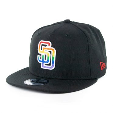 New Era 9Fifty San Diego Padres Pride Snapback Hat Black