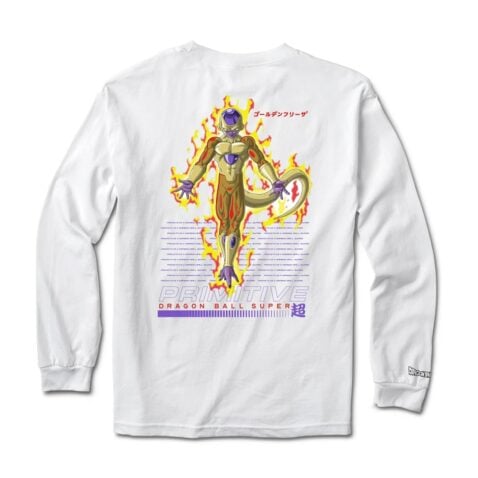 Primitive X DBS Golden Frieza LS T-Shirt White - Image 2