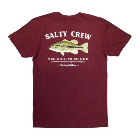 Salty Crew Bigmouth T-Shirt Burugundy