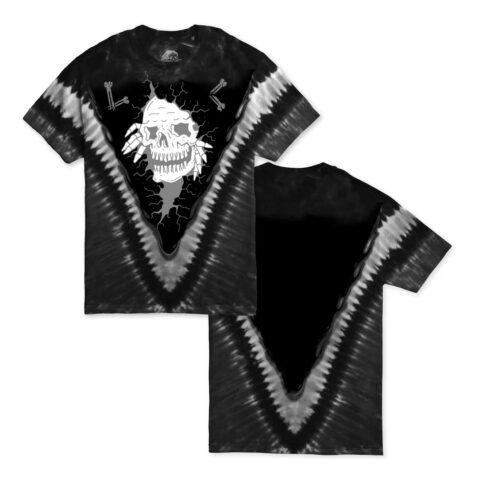 Sketchy Tank Crack Head T-Shirt Black Tie Dye