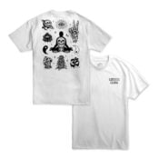 Sketchy Peace Flash SS Tee (White) 01-min