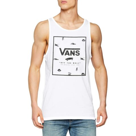 Vans Print Box Tank Top White Dark Ditsy