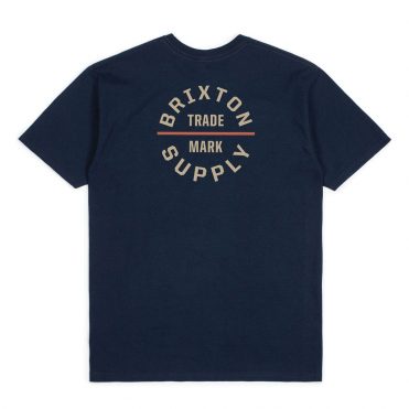 Brixton Oath V T-Shirt Navy