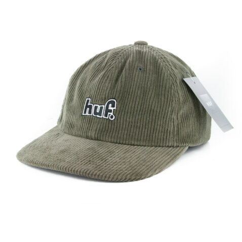 HUF 1993 Logo 6 Panel Strapback Hat Olive