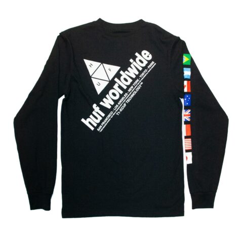 HUF Flag Union Long Sleeve T-Shirt Black