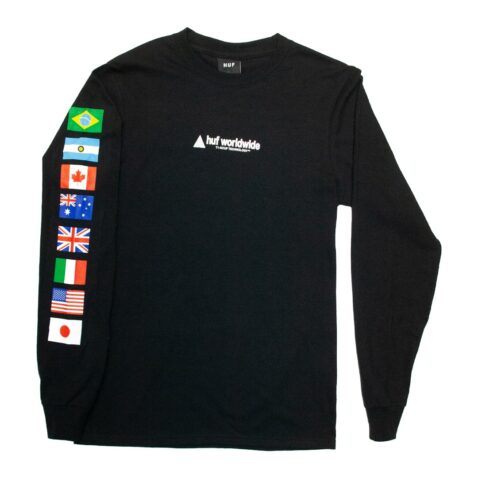 HUF Flag Union Long Sleeve T-Shirt Black