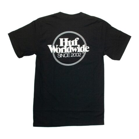 HUF Issues Logo Puff T-Shirt Black
