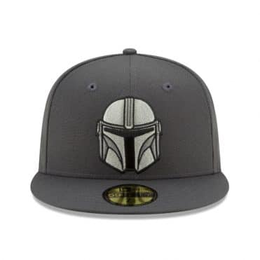 New Era 59Fifty Mandalorian Helmet Fitted Hat Graphite