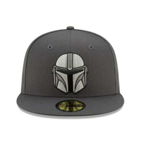 New Era 59Fifty Mandalorian Helmet Fitted Hat Graphite