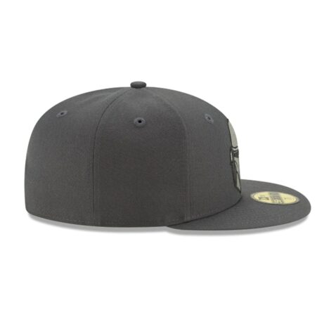 New Era 59Fifty Mandalorian Helmet Fitted Hat Graphite - Image 6