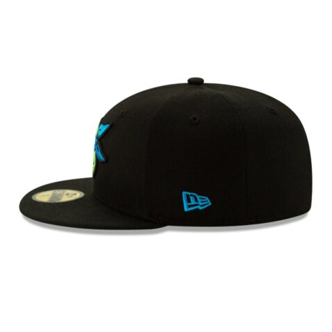New Era 59Fifty TMNT Leonardo Blue Back Logo Fitted Hat Black