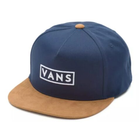 Vans Easy Box Snapback Hat Dress Blues Suede