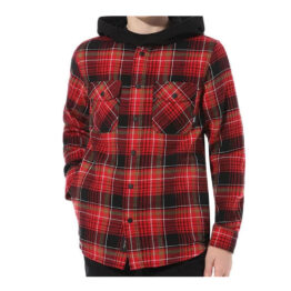 Vans Parkway Flannel Long Sleeve Shirt Black Chili Pepper