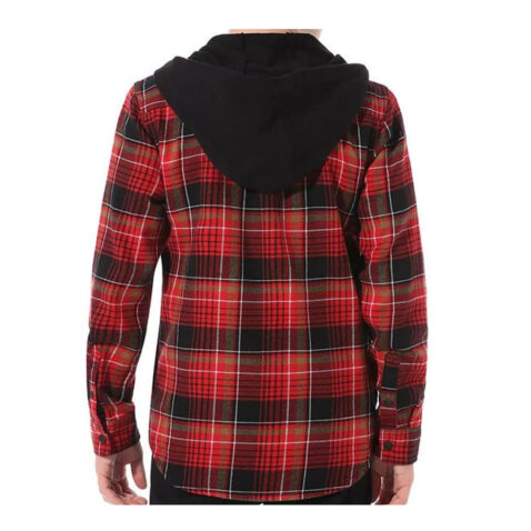 Vans Parkway Flannel Long Sleeve Shirt Black Chili Pepper