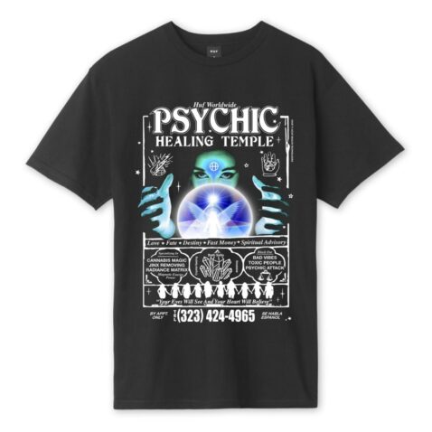HUF Psychic Temple T-Shirt Black