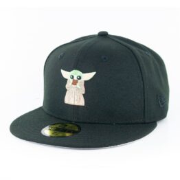 New Era 59Fifty Mandalorian Baby Yoda Soup Fitted Hat Black