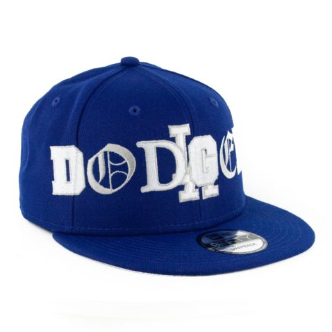 New Era 9Fifty Los Angeles Dodgers Mixed Snapback Hat Dark Royal - Image 2