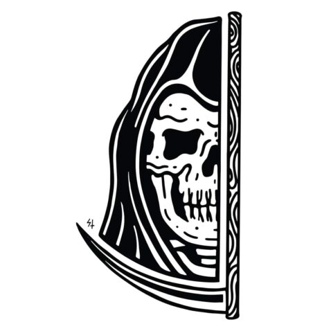 Sketchy Tank Scythe LS T-Shirt White