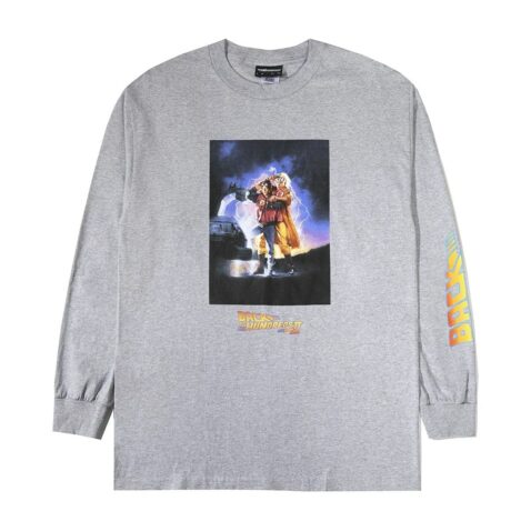 The Hundreds X BTTF 2 BTTH Cover LS T-Shirt Athletic Heather
