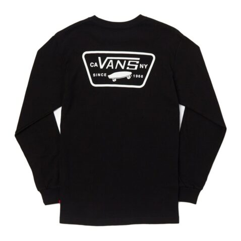 Vans Full Patch LS T-Shirt Black White
