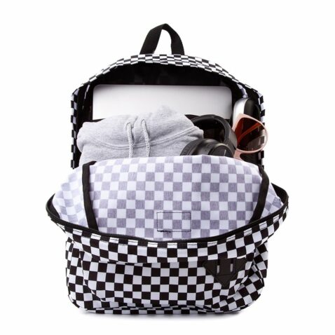 Vans Old Skool Checker Backpack Black White Checkerboard - Image 4