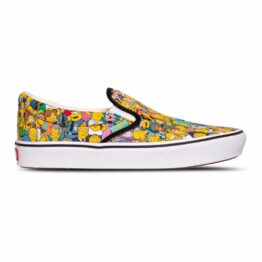 Vans X Simpsons Classic Slip-On Springfield Shoes Yellow