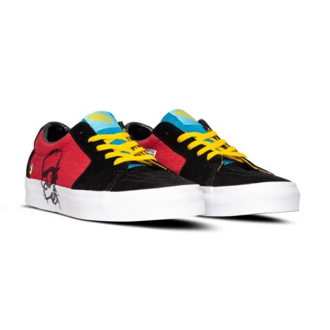 Vans X Simpsons Sk8-Low El Barto Shoes Black Red