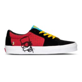 Vans X Simpsons Sk8-Low El Barto Shoes Black Red | Billion