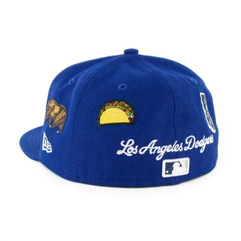 New Era 59Fifty Los Angeles Dodgers Local Dark Royal Fitted Hat - Image 7