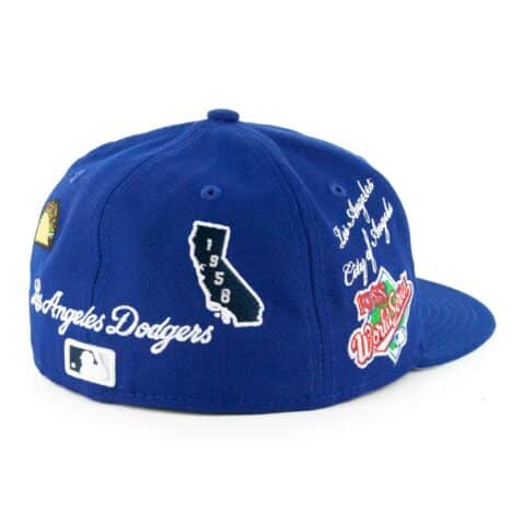 New Era 59Fifty Los Angeles Dodgers Local Dark Royal Fitted Hat - Image 5