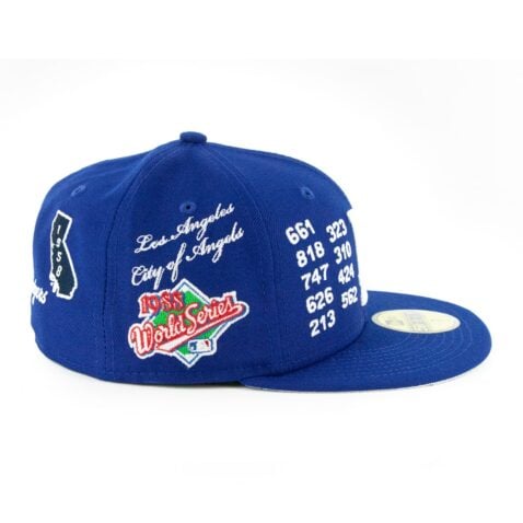 New Era 59Fifty Los Angeles Dodgers Local Dark Royal Fitted Hat - Image 4