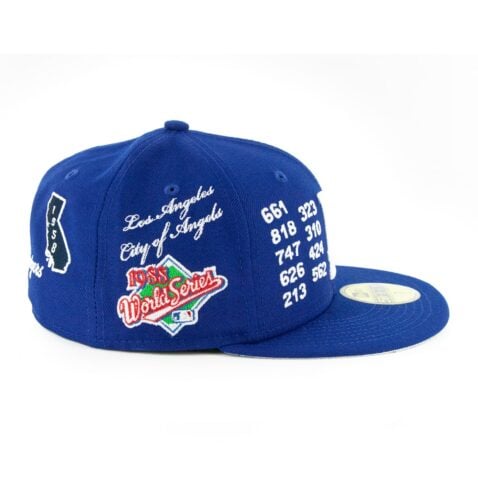 New Era 59Fifty Los Angeles Dodgers Local Dark Royal Fitted Hat