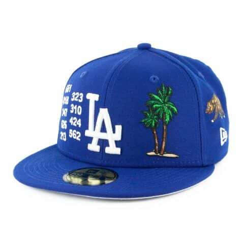 New Era 59Fifty Los Angeles Dodgers Local Dark Royal Fitted Hat