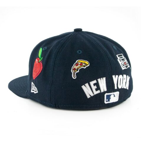 New Era 59Fifty New York Yankees Local Fitted Hat Dark Navy