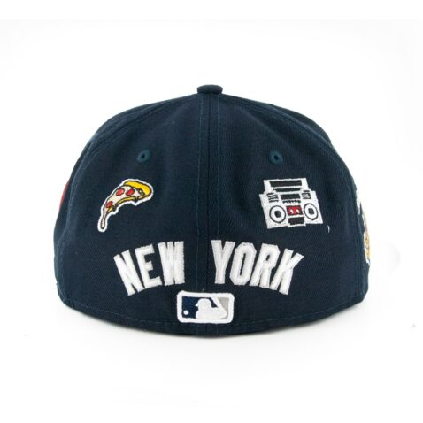 New Era 59Fifty New York Yankees Local Fitted Hat Dark Navy