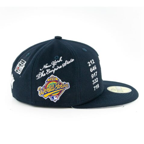 New Era 59Fifty New York Yankees Local Fitted Hat Dark Navy - Image 4