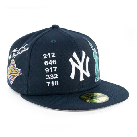 New Era 59Fifty New York Yankees Local Fitted Hat Dark Navy