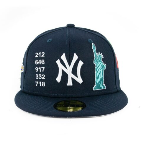 New Era 59Fifty New York Yankees Local Fitted Hat Dark Navy