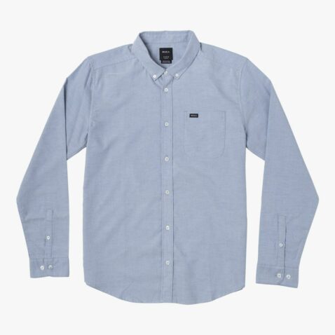 RVCA That'll Do Stretch LS Shirt Distant Blue