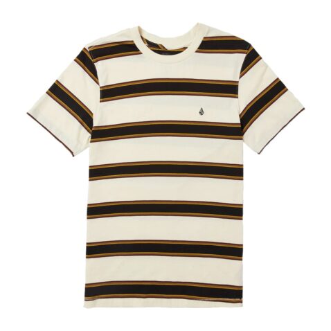 Volcom DA Fino Stripe Crew T-Shirt Primer White