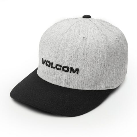 Volcom Euro Xfit Flexfit Hat Heather Grey